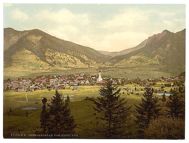 Oberammergau IV Upper Bavaria Vintage A4 Photo Print