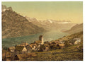 Obstalden general view Vintage A4 Photo Print