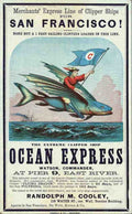 Ocean Express Clipper Advert Vintage A4 Photo Print