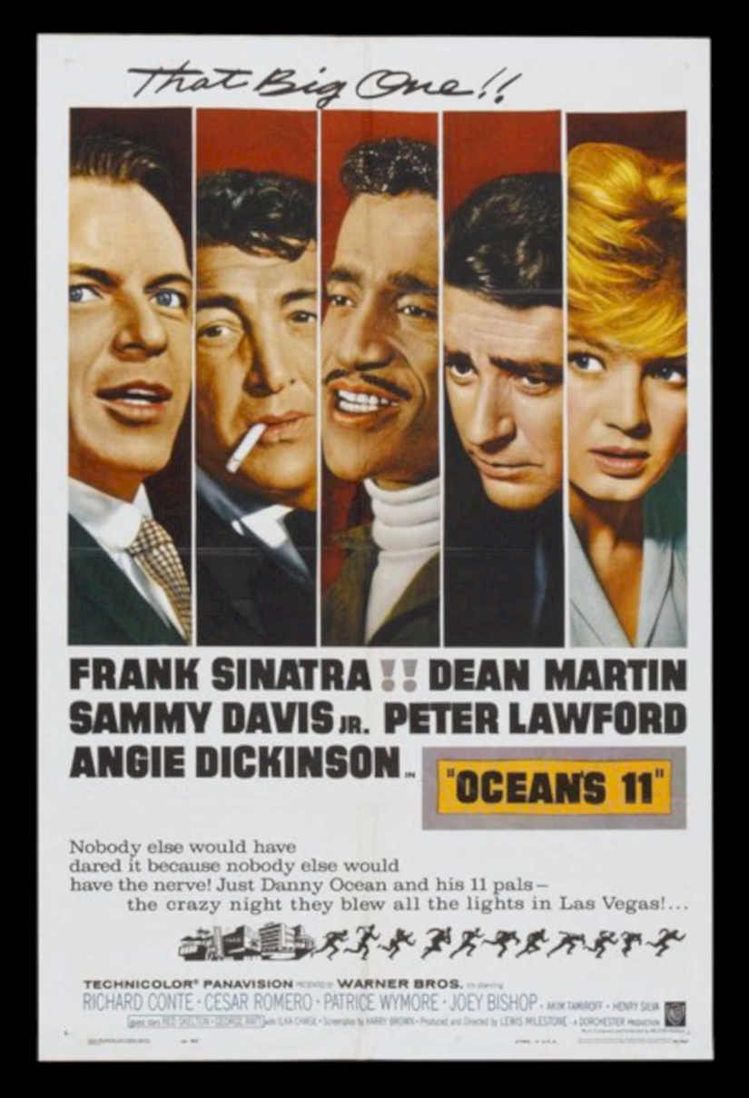 Oceans 11 Sinatra Vintage Retro Advert Poster A4 Photo Print