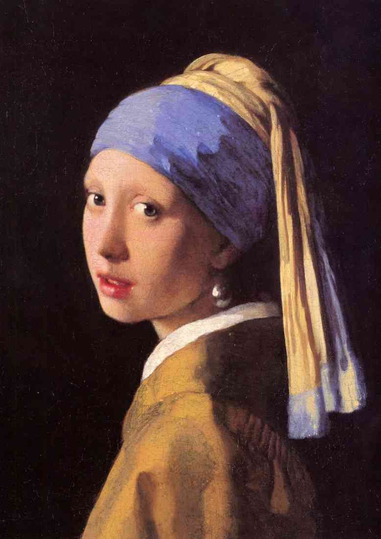 Oct 2012 The girl with the pearl earring by Vermeer A4 Photo Print