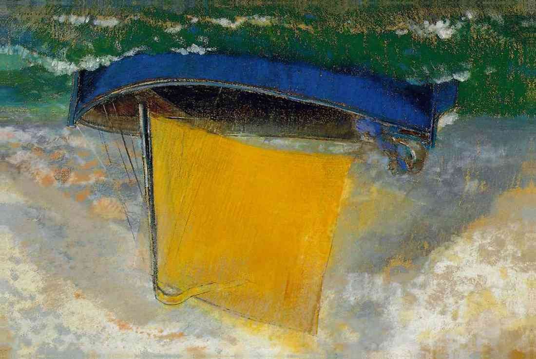 Odilon Redon 5 96 Odilon Redon barque mystique A4 Photo Print