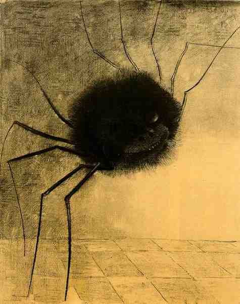 Odilon Redon Smiling Spider A4 Photo Print