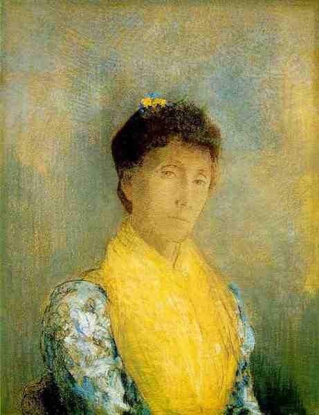 Odilon Redon Yellow Bodice A4 Photo Print
