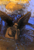 Odilon Redon aged angel Art A4 Photo Print