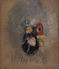 Odilon Redon anemones and tulips Art A4 Photo Print