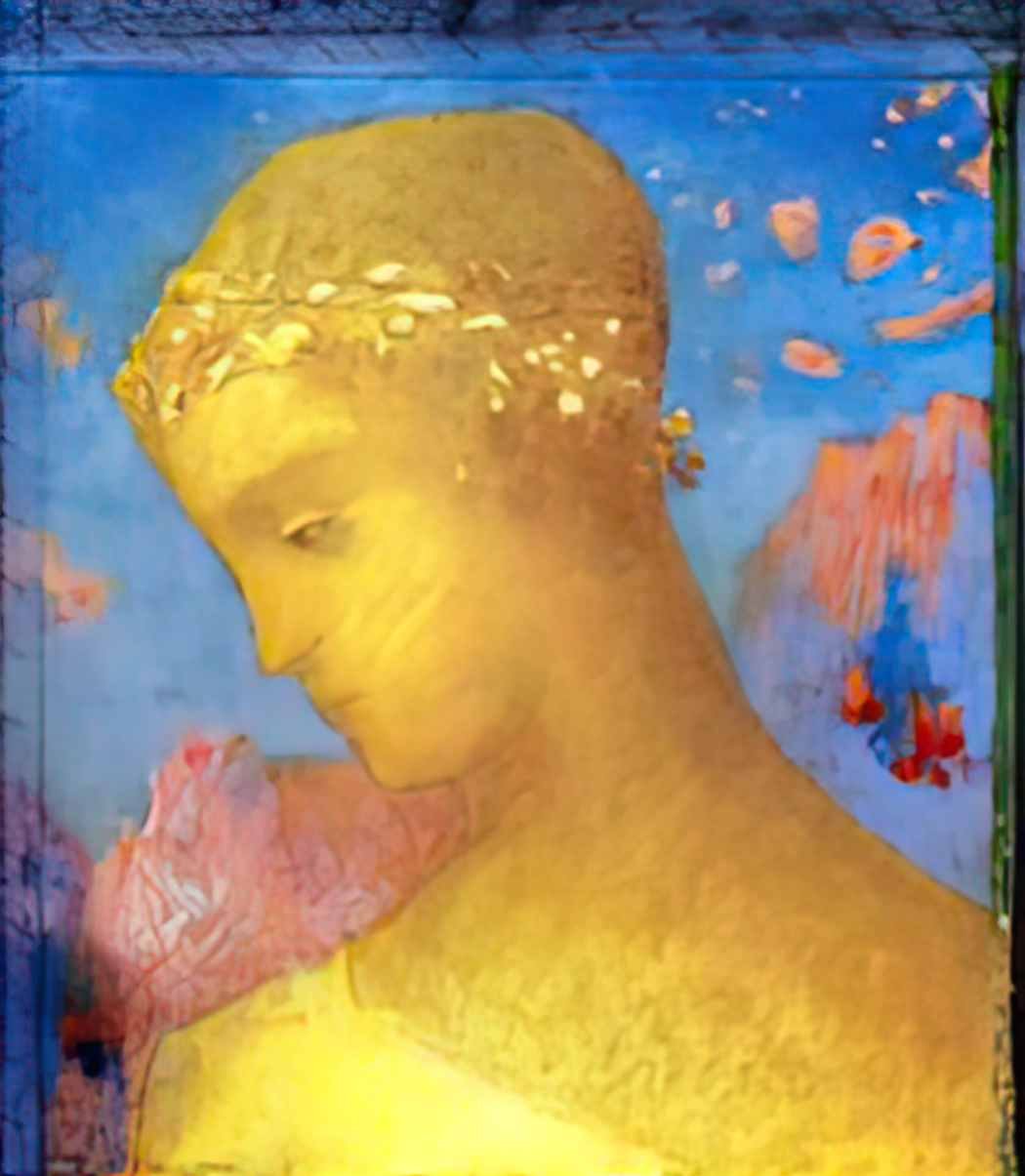 Odilon Redon beatrice 1885 Art A4 Photo Print