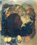 Odilon Redon black profile gauguin Art A4 Photo Print