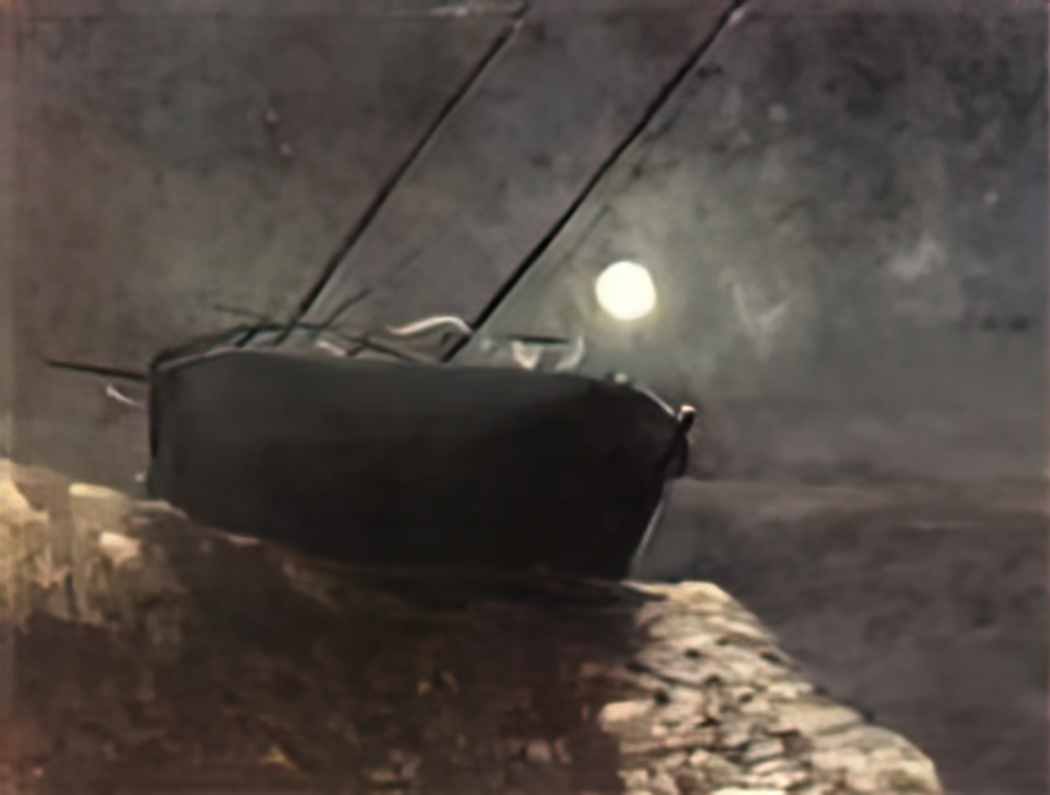 Odilon Redon boat in the moonlight Art A4 Photo Print
