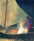 Odilon Redon boat with two figures 1902 Art A4 Photo Print