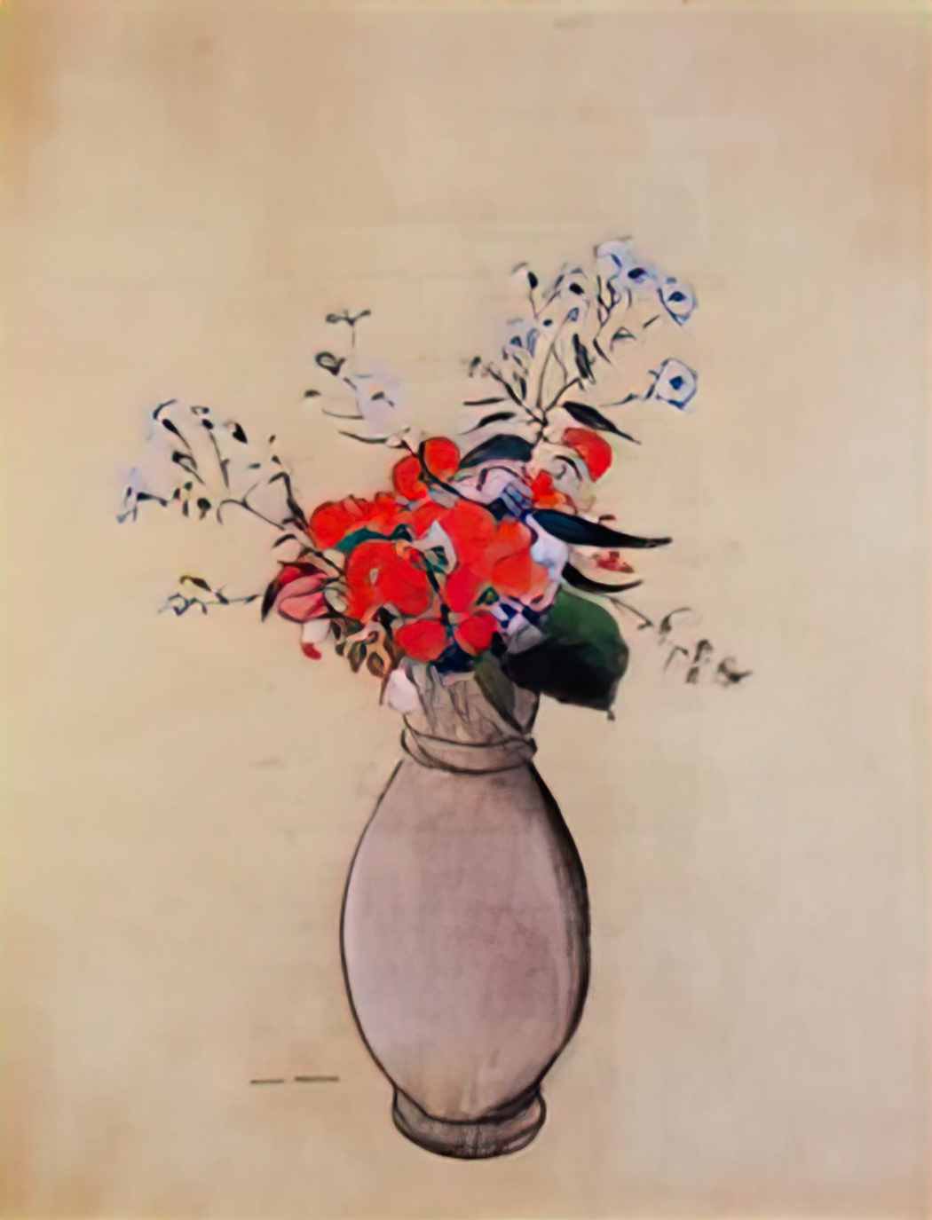 Odilon Redon bouquet of flowers 2 Art A4 Photo Print