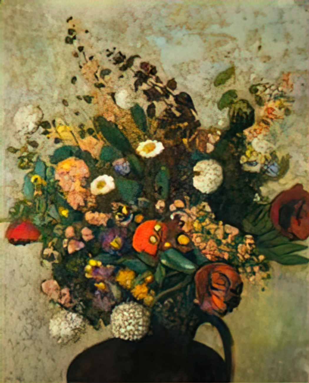 Odilon Redon bouquet of flowers 5 Art A4 Photo Print
