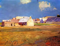 Odilon Redon breton village Art A4 Photo Print