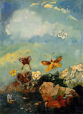 Odilon Redon butterflies 1 Art A4 Photo Print