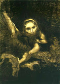 Odilon Redon caliban on a branch 1881 Art A4 Photo Print