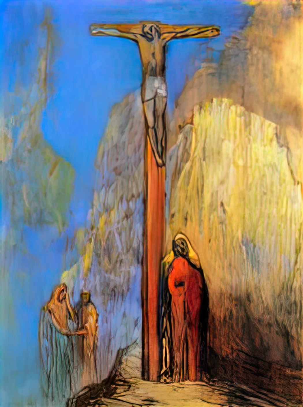Odilon Redon calvary Art A4 Photo Print