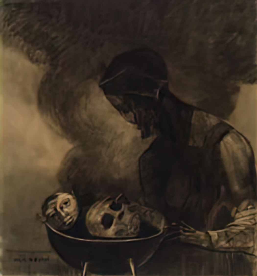 Odilon Redon cauldron of the sorceress 1879 Art A4 Photo Print