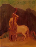 Odilon Redon centaur with cello 1910 Art A4 Photo Print