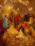 Odilon Redon christ and his desciples Art A4 Photo Print