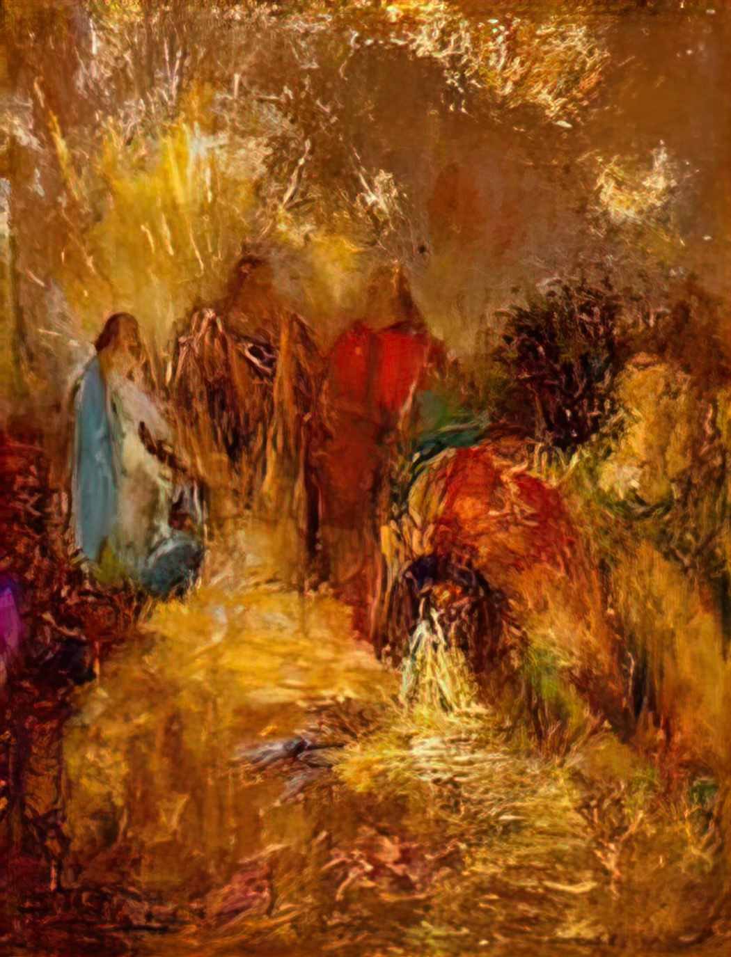 Odilon Redon christ and his desciples Art A4 Photo Print