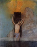 Odilon Redon christ on the cross Art A4 Photo Print