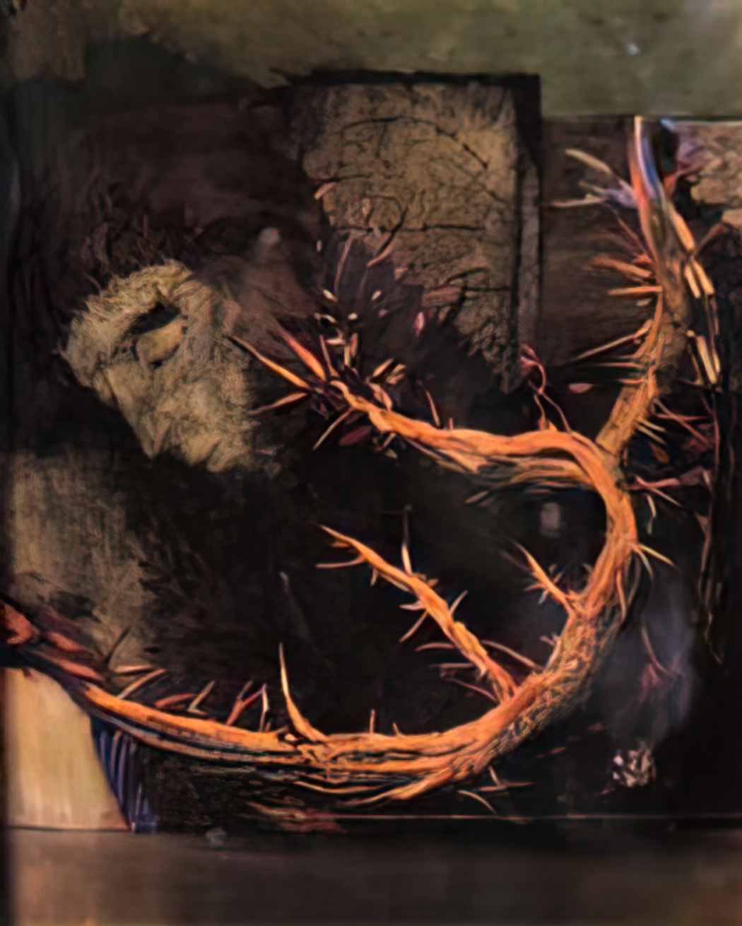Odilon Redon christ with red thorns Art A4 Photo Print