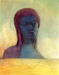 Odilon Redon closed eyes 2 Art A4 Photo Print