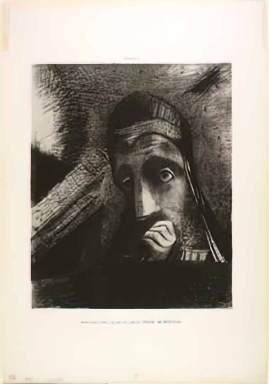 Odilon Redon face of mystery 1885 Art A4 Photo Print