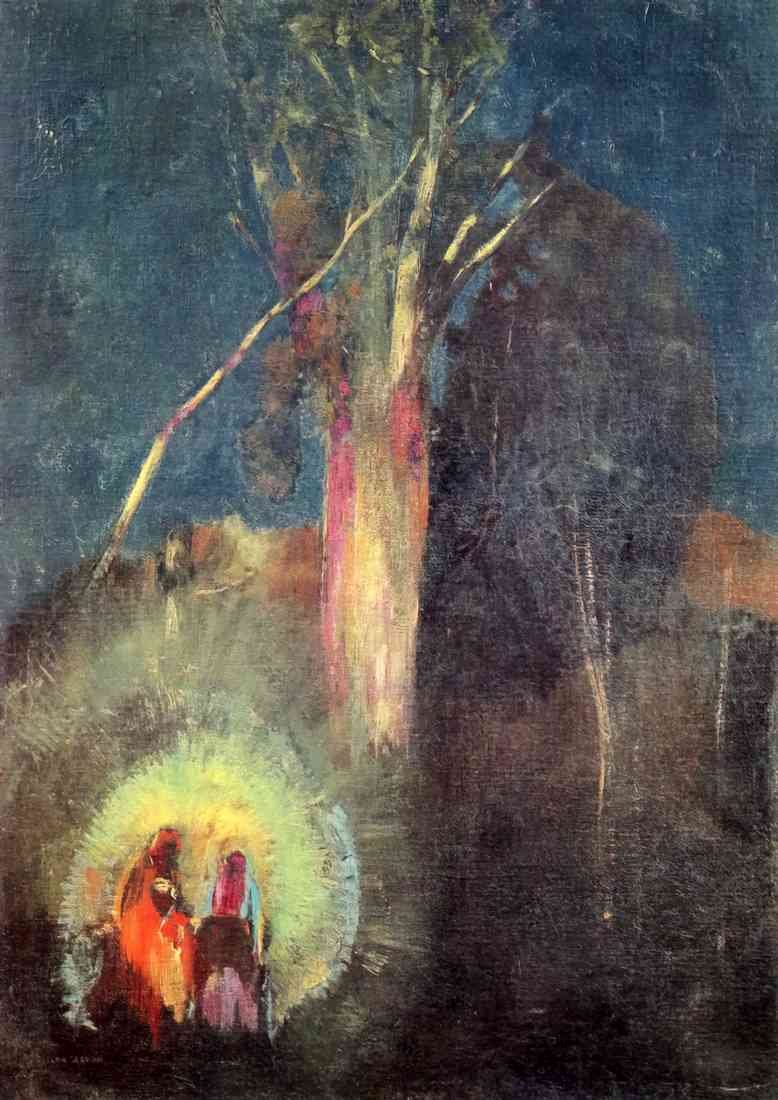 Odilon Redon flight into egypt A4 Photo Print