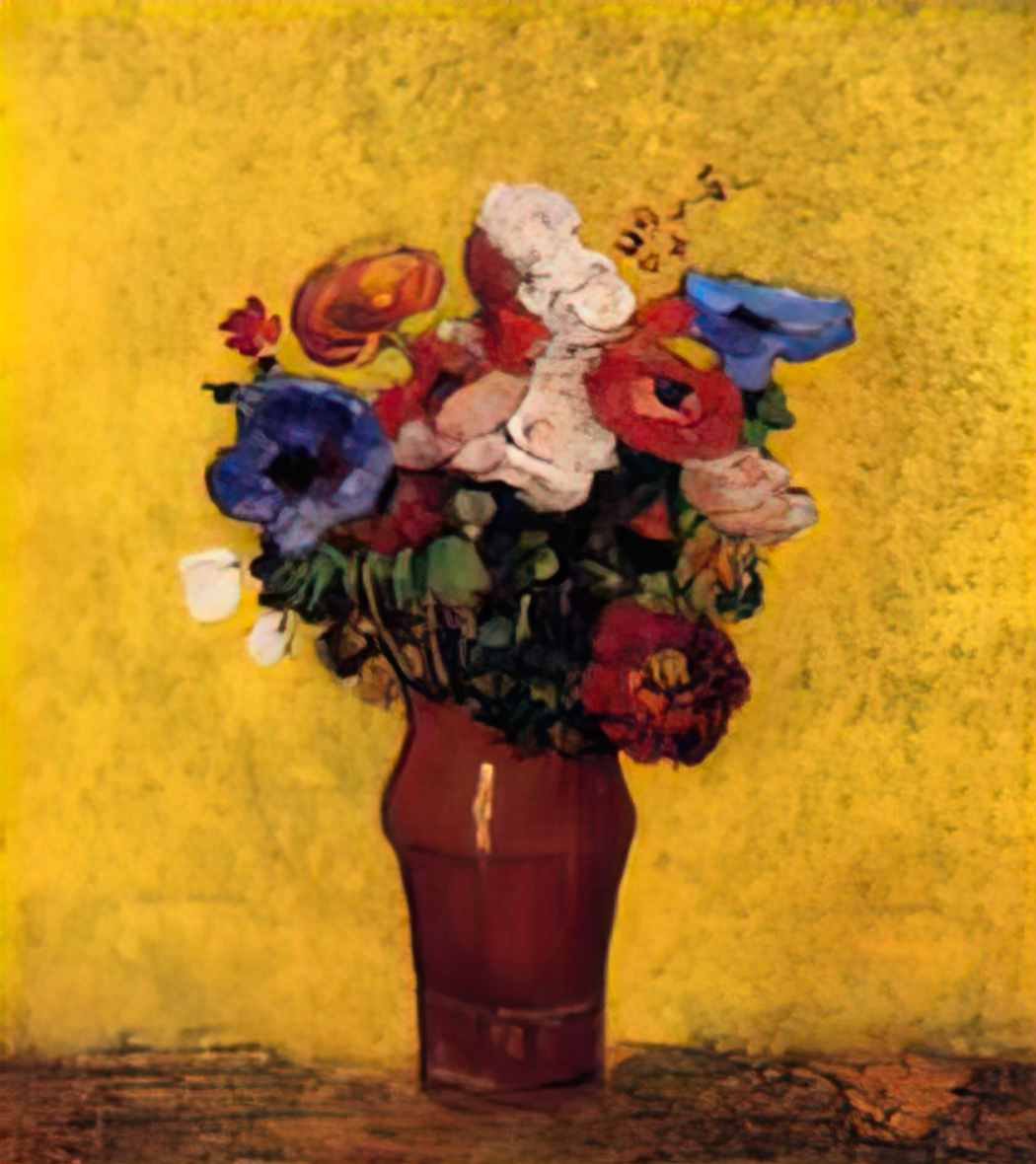 Odilon Redon flowers 4 Art A4 Photo Print