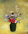 Odilon Redon flowers in a green pitcher Art A4 Photo Print
