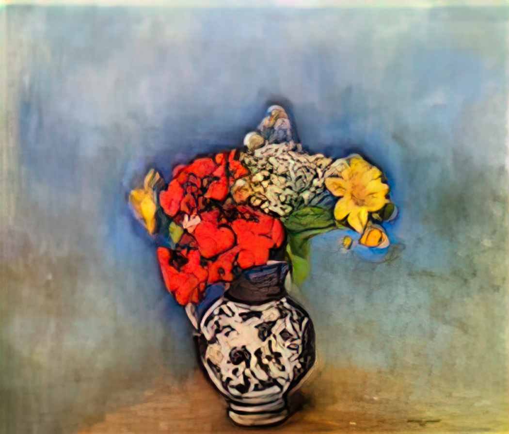 Odilon Redon geraniums 1910 Art A4 Photo Print