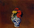 Odilon Redon geraniums and other flowers in a stoneware vase Art A4 Photo Print