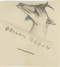Odilon Redon goat Art A4 Photo Print