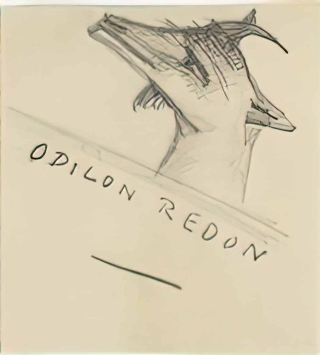 Odilon Redon goat Art A4 Photo Print