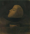 Odilon Redon head of a martyr 1877 Art A4 Photo Print