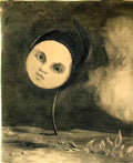 Odilon Redon head on a stem Art A4 Photo Print