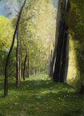 Odilon Redon lane of trees Art A4 Photo Print