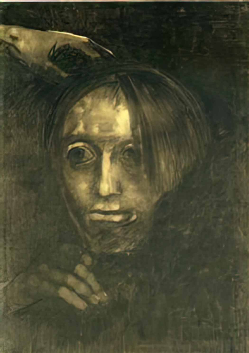 Odilon Redon man s head Art A4 Photo Print