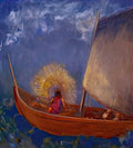 Odilon Redon mysterious boat Art A4 Photo Print
