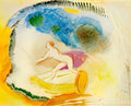 Odilon Redon naked woman on a car Art A4 Photo Print