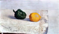 Odilon Redon pepper and lemon on a white tablecloth 1901 Art A4 Photo Print