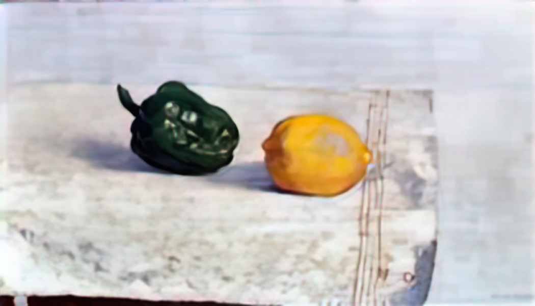 Odilon Redon pepper and lemon on a white tablecloth 1901 Art A4 Photo Print