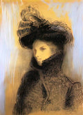 Odilon Redon portrait of marie botkine 1900 Art A4 Photo Print