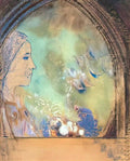 Odilon Redon profile in an arch 1905 Art A4 Photo Print