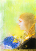 Odilon Redon profile of a young girl Art A4 Photo Print