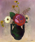 Odilon Redon rose and daisy Art A4 Photo Print