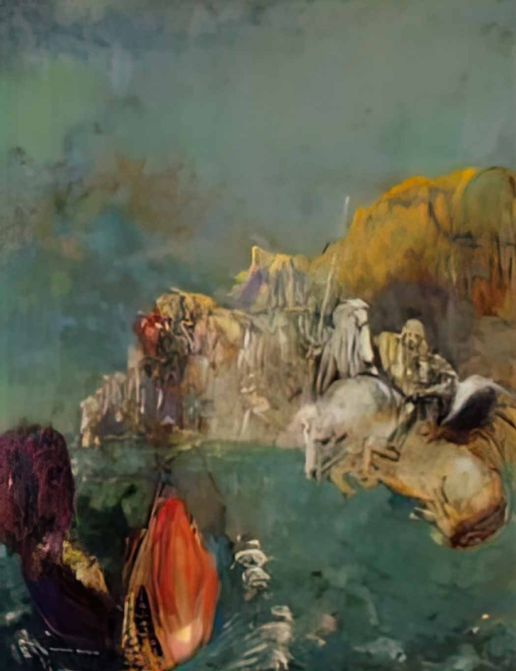 Odilon Redon saint george and the dragon Art A4 Photo Print