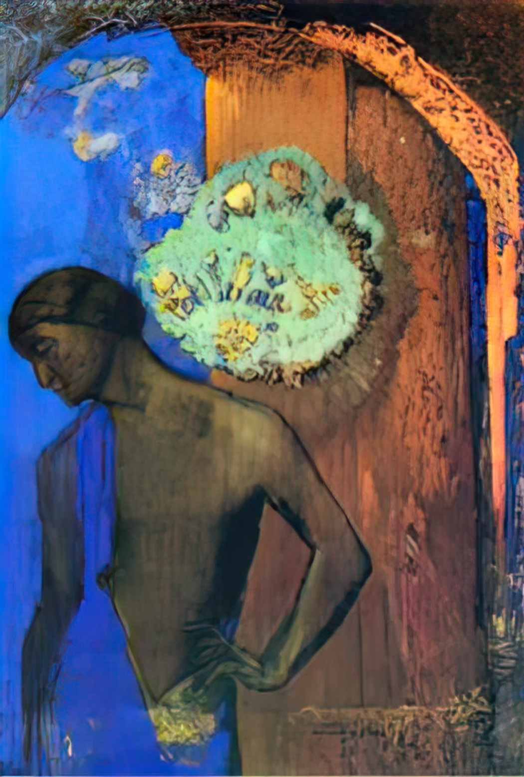 Odilon Redon saint john the blue tunic 1892 Art A4 Photo Print