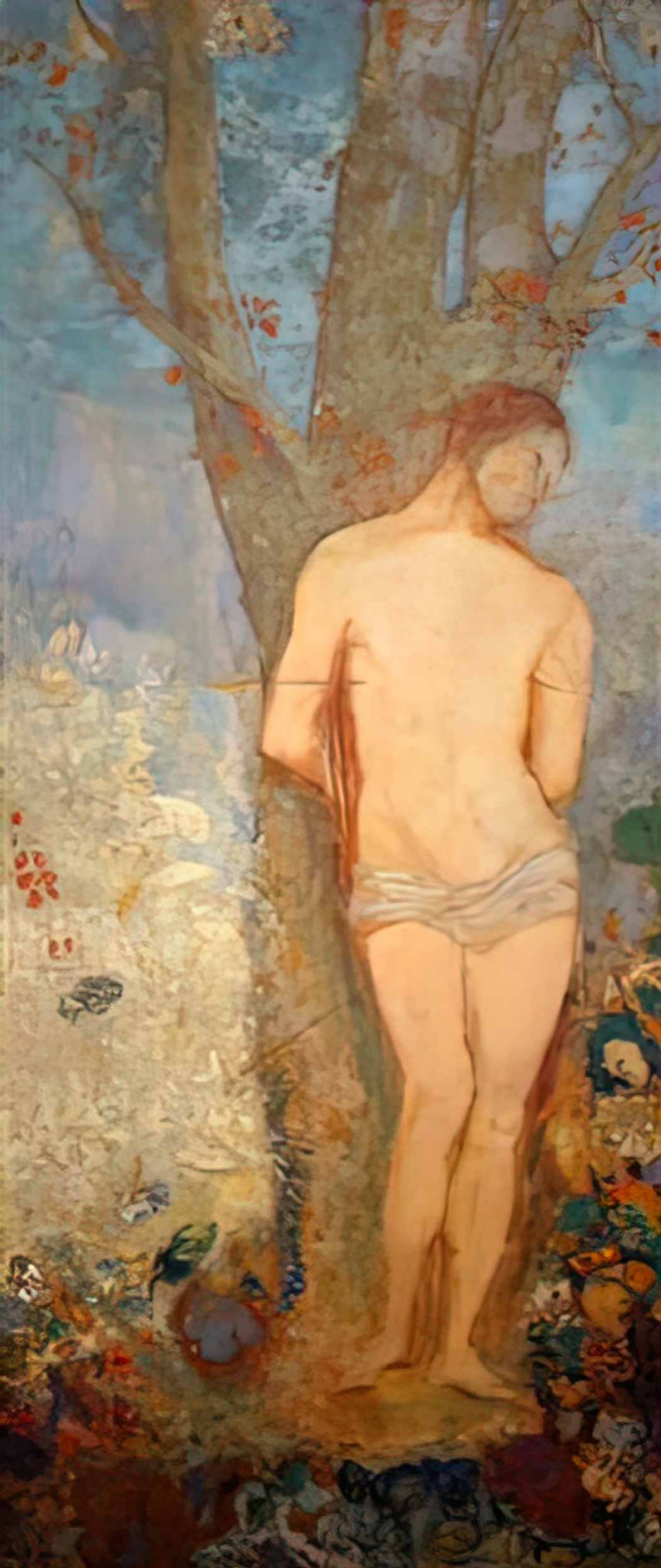 Odilon Redon saint sebastian 1 Art A4 Photo Print
